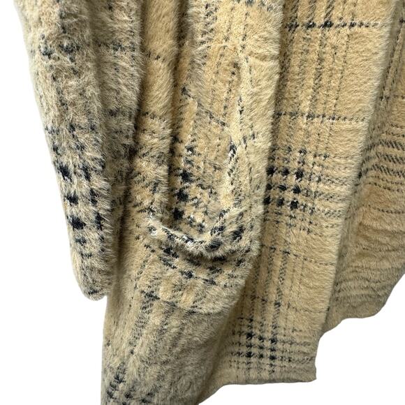 J. Jill Wearever Collection Tan & Black Open Front Cardigan - Size M - Picture 3 of 6